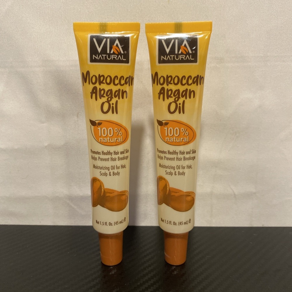 VIA Natural Ultra Care Argan Oil Concentrated Natural Oil, **2-PACK**
